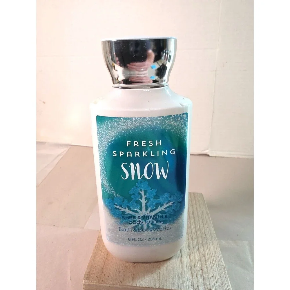 New Bath & Body Works Fresh Sparkling Snow Moisture Body Lotion Cream 8 oz